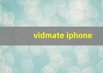 vidmate iphone